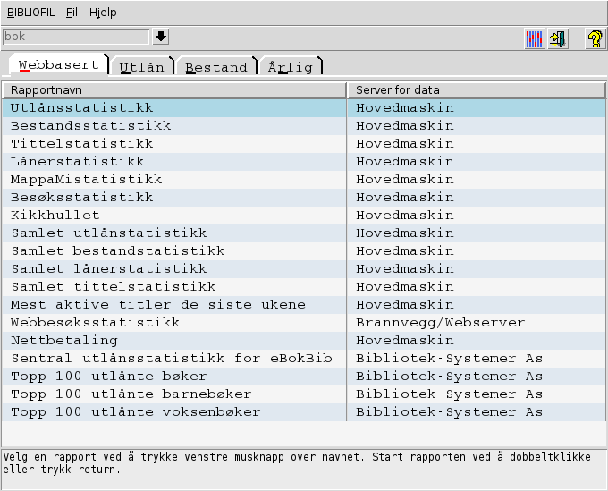 TkStatistikks hovedvindu